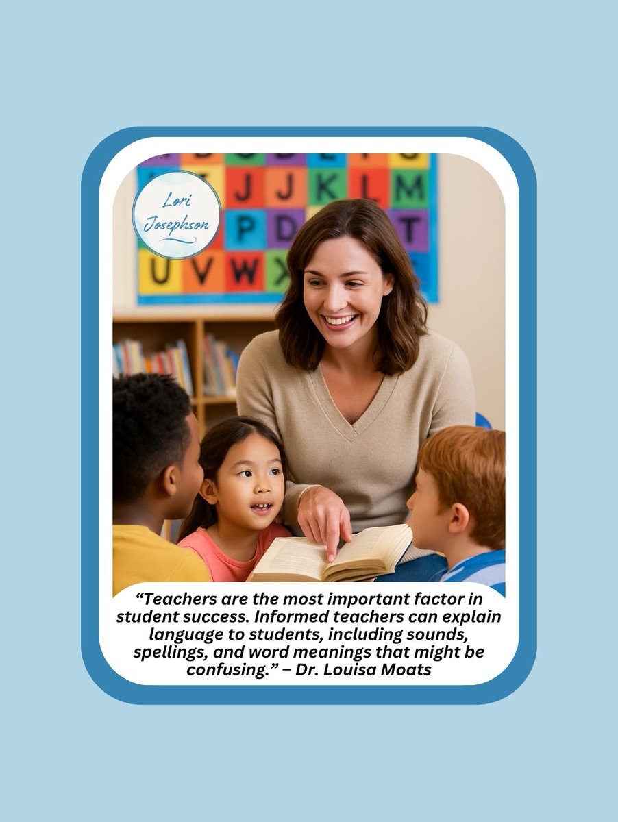 Knowledgeable teachers change lives. 🙌 Let’s support the educators who make literacy accessible and meaningful for every learner. ✏️📚❤️

#LouisaMoats #TeacherImpact #StructuredLiteracy #ScienceOfReading #SupportEducators