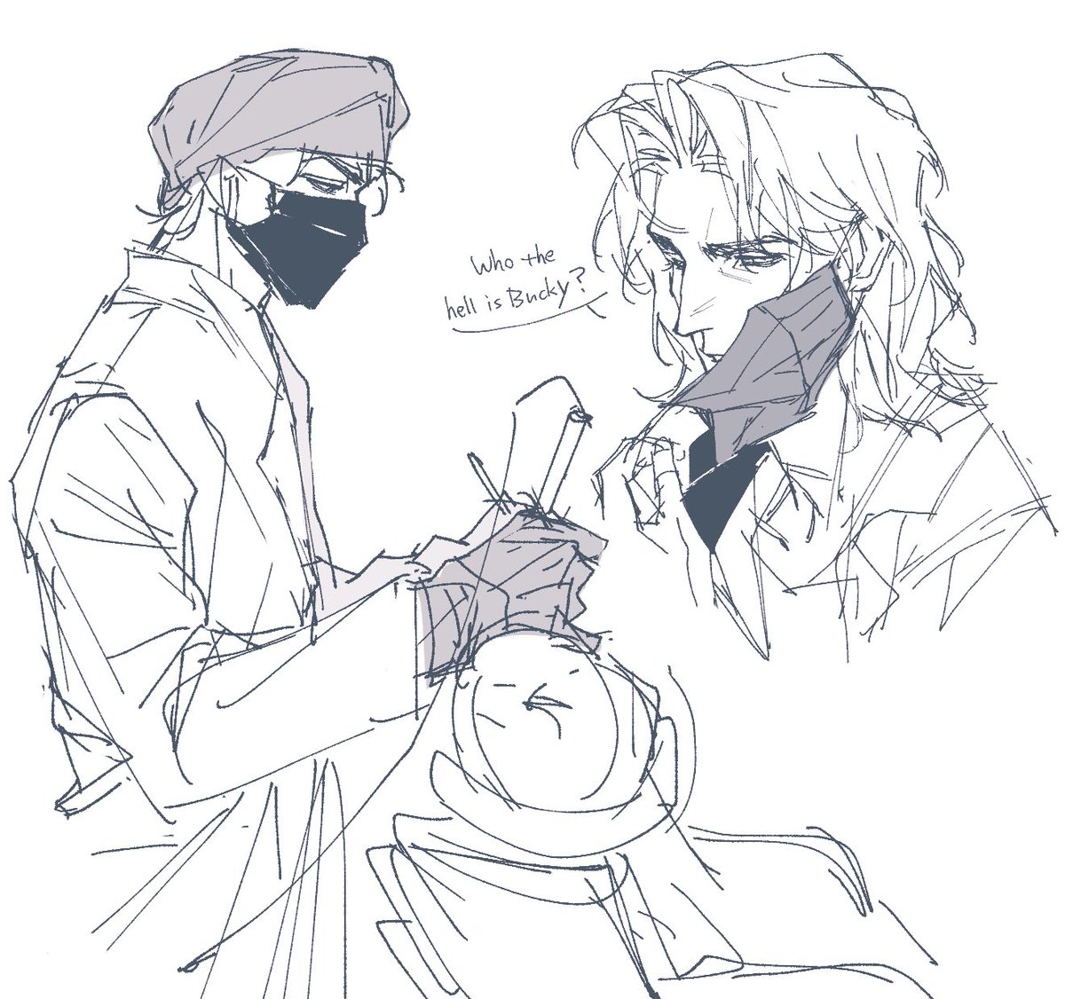 画了很神秘的东西