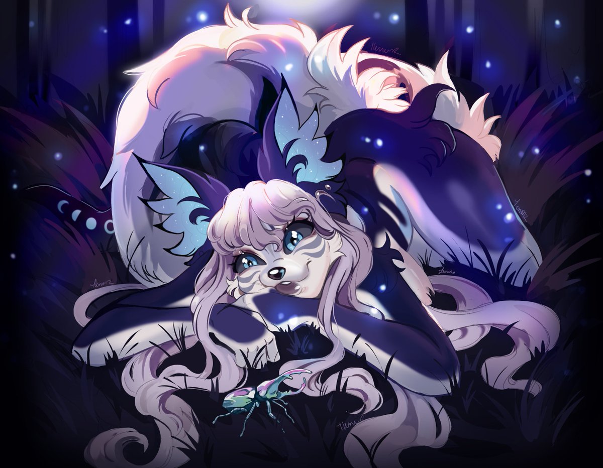 i_iemonz's tweet image. Late-night beetle watching 🌙🌠
- Sketchy comm