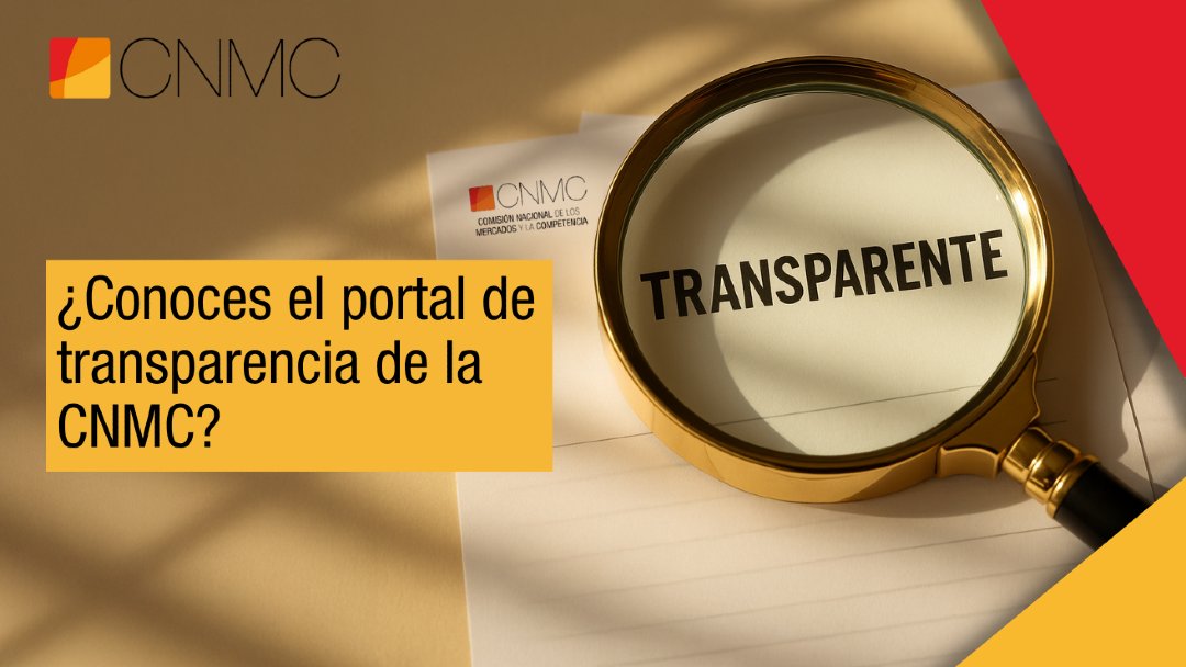 🕊️ La transparencia es nuestra prioridad. Desde hace más de diez años, mantenemos un portal público con:

Contratos, convenios y encomiendas
Presupuestos y retribuciones
Declaraciones patrimoniales y reuniones

👉 Accede al Portal: cnmc.es/somos-cnmc/tra… 
 
#Transparencia #CNMC