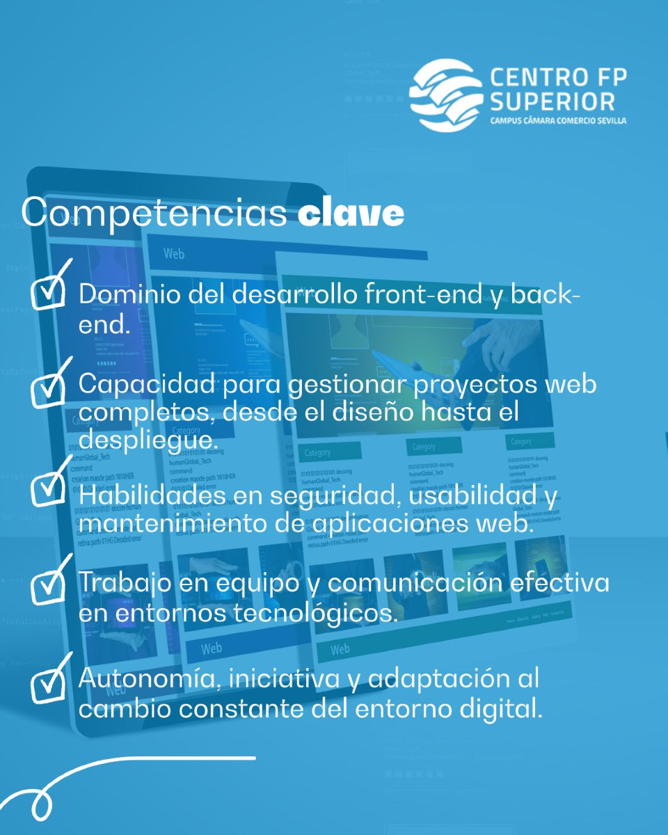 CFPSuperior's tweet image. 🌐💻 ¿Te imaginas creando páginas web increíbles y apps online que usen miles de personas?

Con el #GradoSuperior en #DesarrolloDeAplicacionesWeb de Campus Cámara FP, transformarás tu pasión por el diseño y la programación web en una profesión creativa y con futuro.
🚀✨…