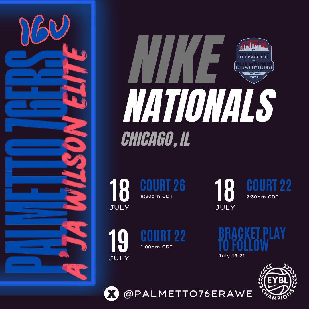 Coach Major (@coachmajor_sc) on Twitter photo TALENT, TALENT, TALENT!!!!
#DreamChasers
#ChiTown
<a href="/palmetto76erawe/">Palmetto 76ers/Aja Wilson Elite</a> <a href="/NikeGirlsEYBL/">Nike Girls EYBL</a> <a href="/nikegirlseycl/">Nike Girls EYBL Champions League</a> <a href="/a1hoopsreport/">A1 HOOPS REPORT</a> <a href="/PGH_SCarolina/">Prep Girls Hoops South Carolina</a> <a href="/LadyPhenomHoops/">Lady Phenom Hoops</a> TALENT, TALENT, TALENT!!!!
#DreamChasers
#ChiTown
<a href="/palmetto76erawe/">Palmetto 76ers/Aja Wilson Elite</a> <a href="/NikeGirlsEYBL/">Nike Girls EYBL</a> <a href="/nikegirlseycl/">Nike Girls EYBL Champions League</a> <a href="/a1hoopsreport/">A1 HOOPS REPORT</a> <a href="/PGH_SCarolina/">Prep Girls Hoops South Carolina</a> <a href="/LadyPhenomHoops/">Lady Phenom Hoops</a>