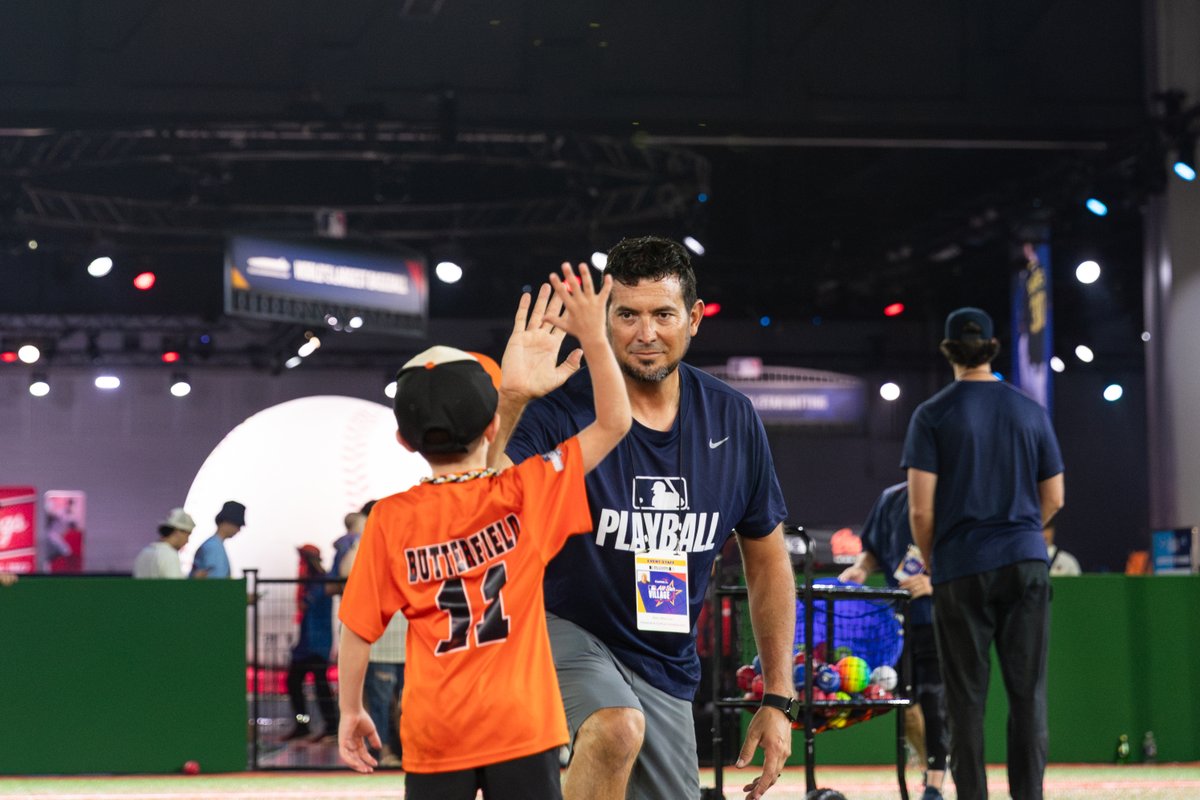 USABaseball's tweet image. Creating lifelong memories ⚾🫡 Here&apos;s a recap of all the fun we had at PLAY BALL PARK in the heart of the @MLB All-Star Village! 📸