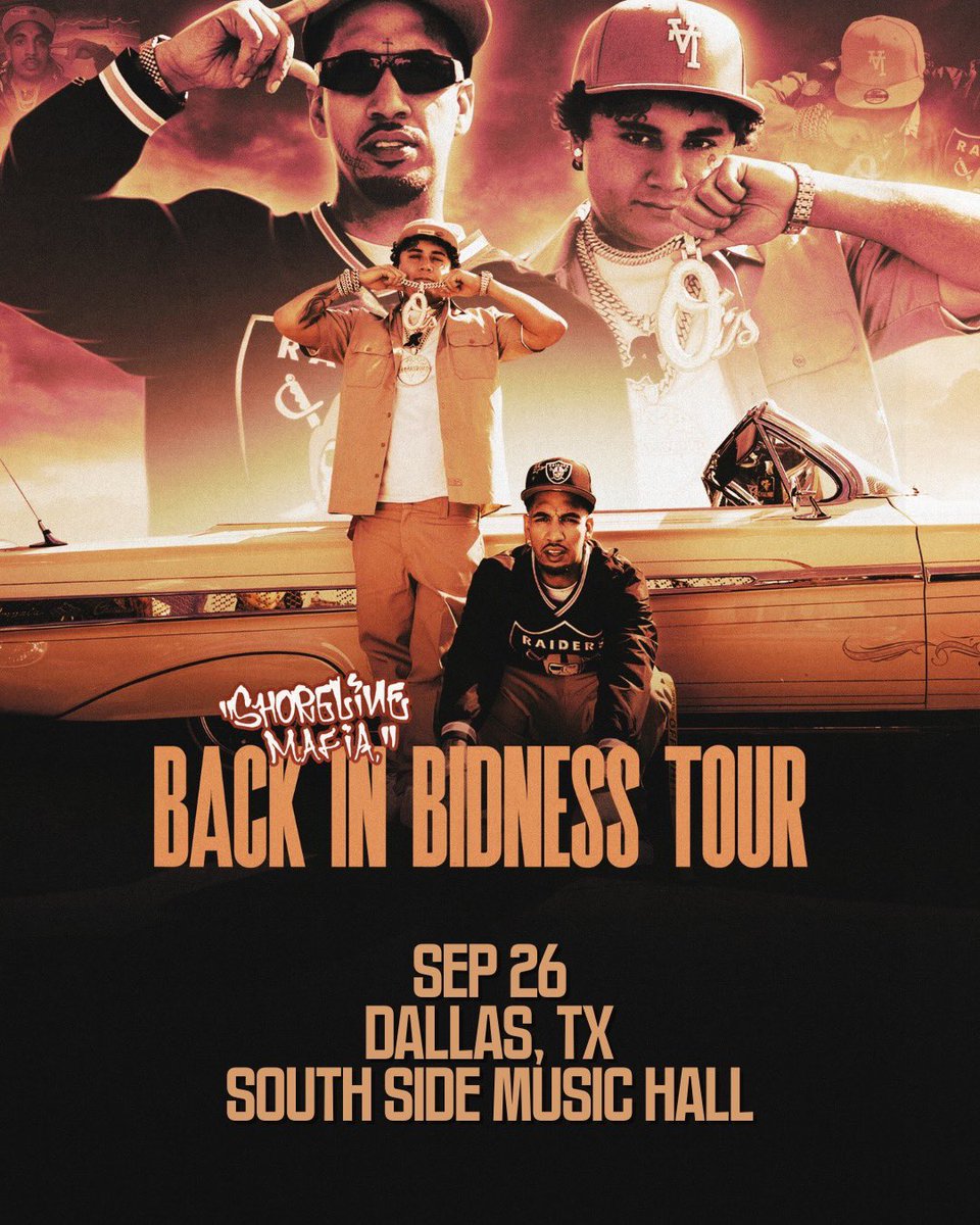 RestlessShows's tweet photo. .@shorelinemafia BACK IN BIDNESS.

SEPTEMBER 26TH.

DALLAS, TX AT @gilleysdallas 

TICKETS AVAILABLE TOMORROW

⭐️⭐️⭐️⭐️⭐️⭐️⭐️⭐️⭐️⭐️ https://t.co/wDw7wigHBW