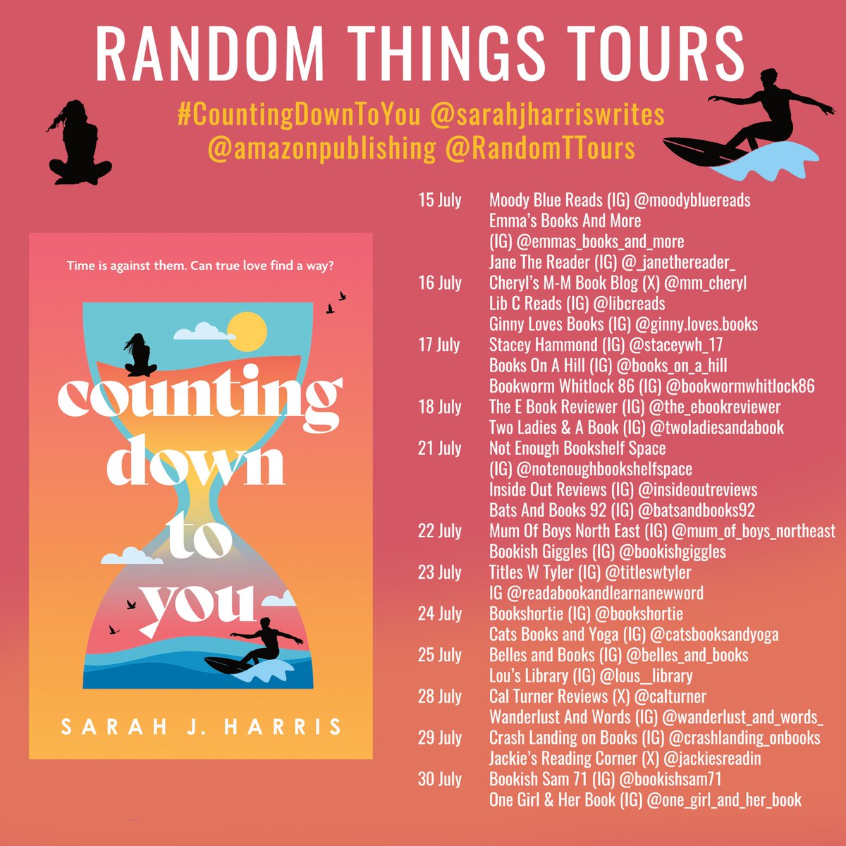 mm_cheryl's tweet image. #Blogtour Counting Down To You by Sarah J. Harris
cherylmmbookblog.blogspot.com/2025/07/blogto… @RandomTTours #amazonpublishing #LakeUnion #ContemporaryRomance #CountingDowntoYou