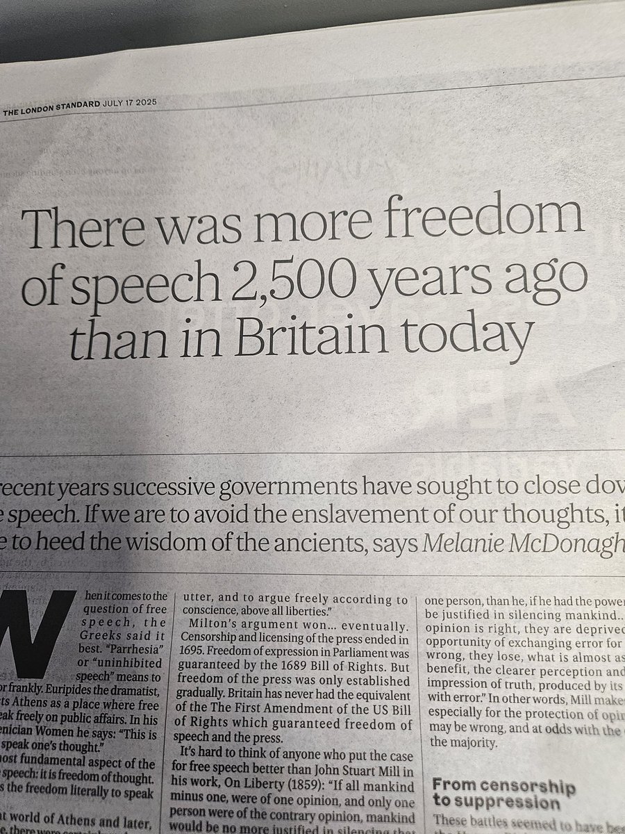 DomPonsford's tweet image. Bonkers headline in the Standard today. Socrates was condemned to death for his religious and political teaching.