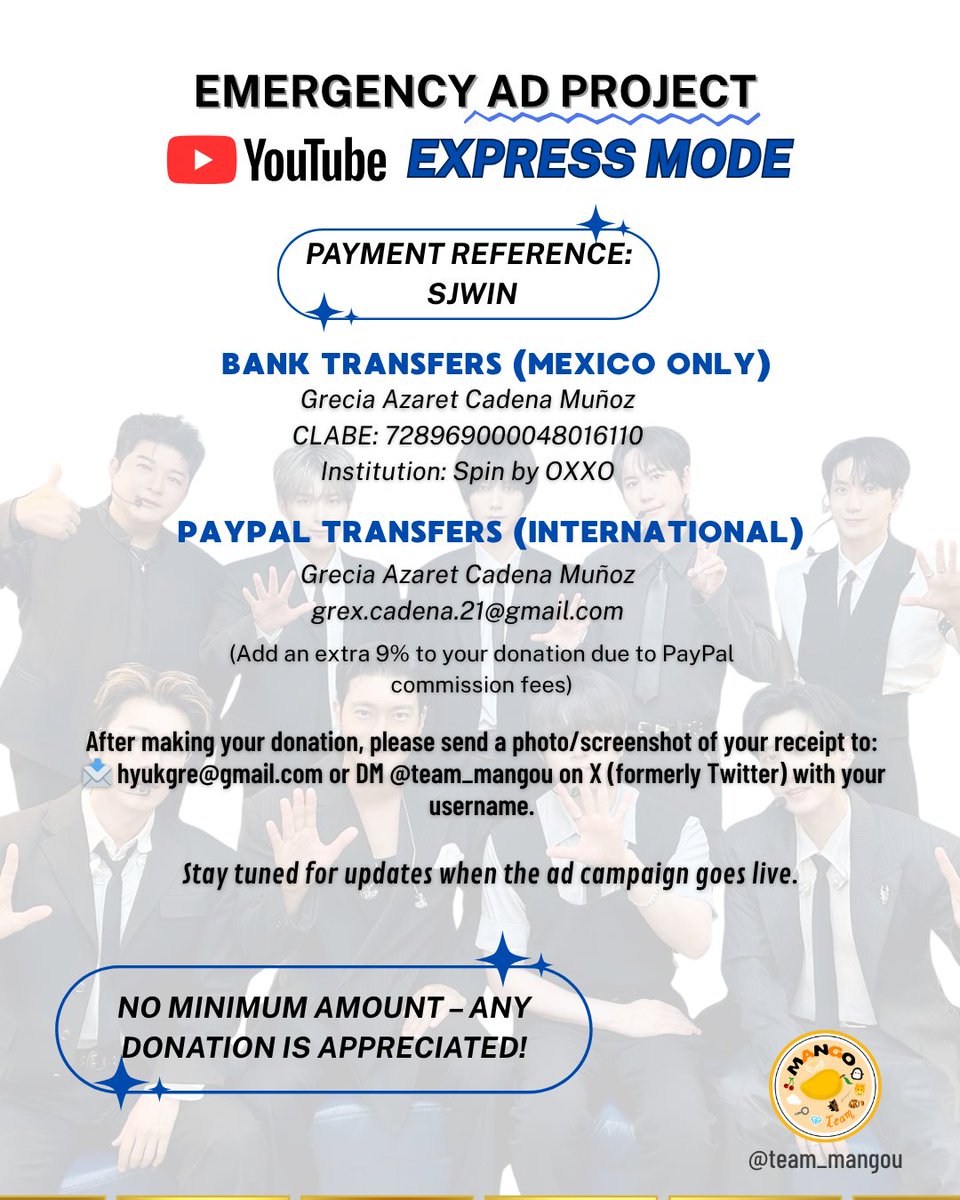 team_mangou's tweet photo. 🚨 [EMERGENCY PROJECT]

We're aiming for 10M on YouTube with a new round of ads.

Every view counts, every second matters. 🫶

Are you in? Let’s get that win.

#SJ_20TH_EXPRESSMODE 
#슈주_20년째_익스프레스모드 https://t.co/G50HAf6TH8