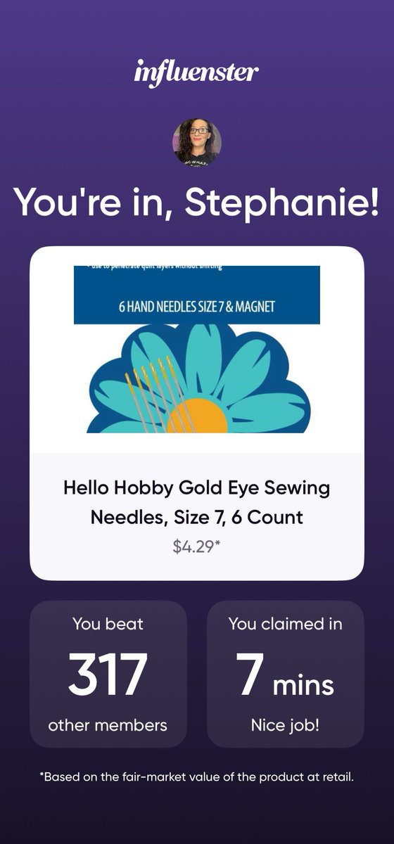 StephanieMBond's tweet image. Good day ! Hi X peeps Check out what I just got from #Influenster 😍🎉🔥

If you want #freeproducts too, follow this link: ⬇️
influenster.com/r/7100693