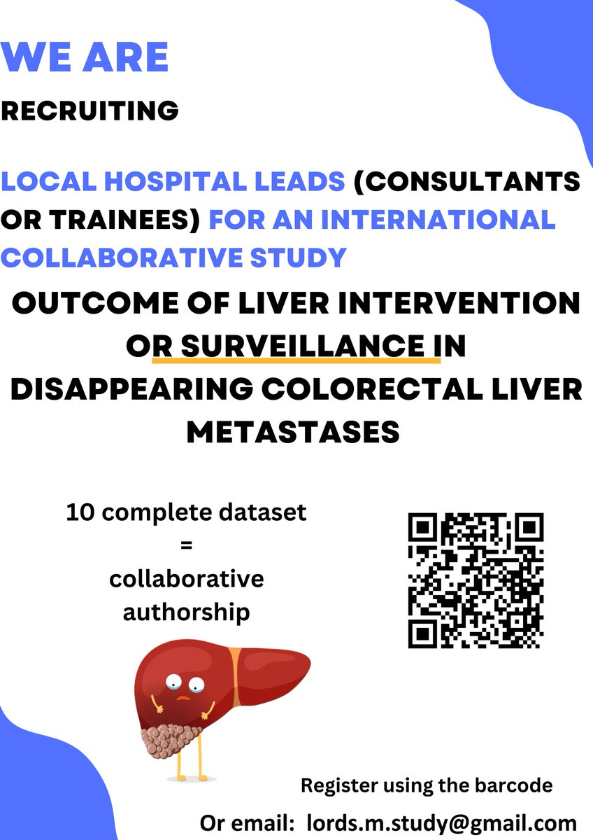 International, collaborative, observational study - now recruiting for hospital leads!