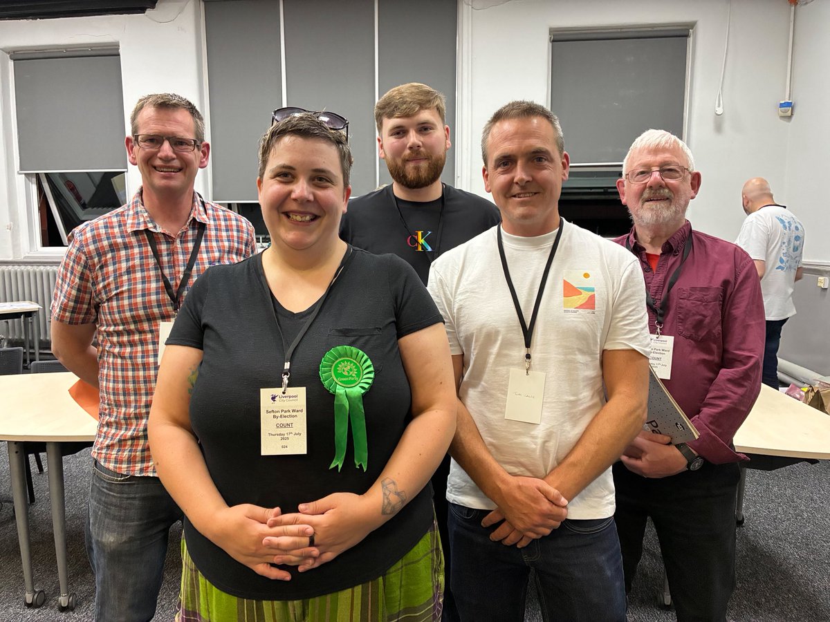LiverpoolGreens's tweet image. Congratulations to Katie Jarman, the new Green Party councillor for Sefton Park in Liverpool. Katie run a really positive campaign and she will make a great community focused councillor 🟢🌱💚