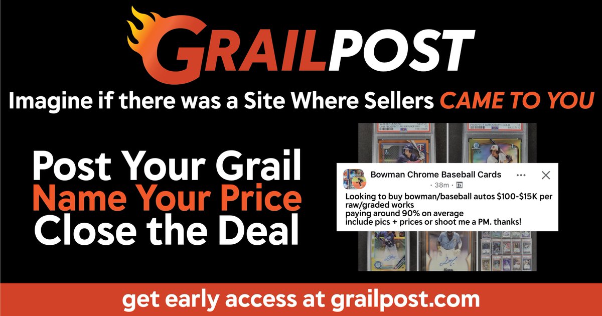 🧠 Imagine this...

You post in a Facebook group.
Wait.
Bump.
Message 12 people.
Get ghosted by 6.
😮‍💨
Now imagine this instead:
Post your Grail.
Set your bounty.
Sellers come to you.
That’s @getgrailpost.
No chasing. Just serious offers.
👇
grailpost.com
#GrailPost