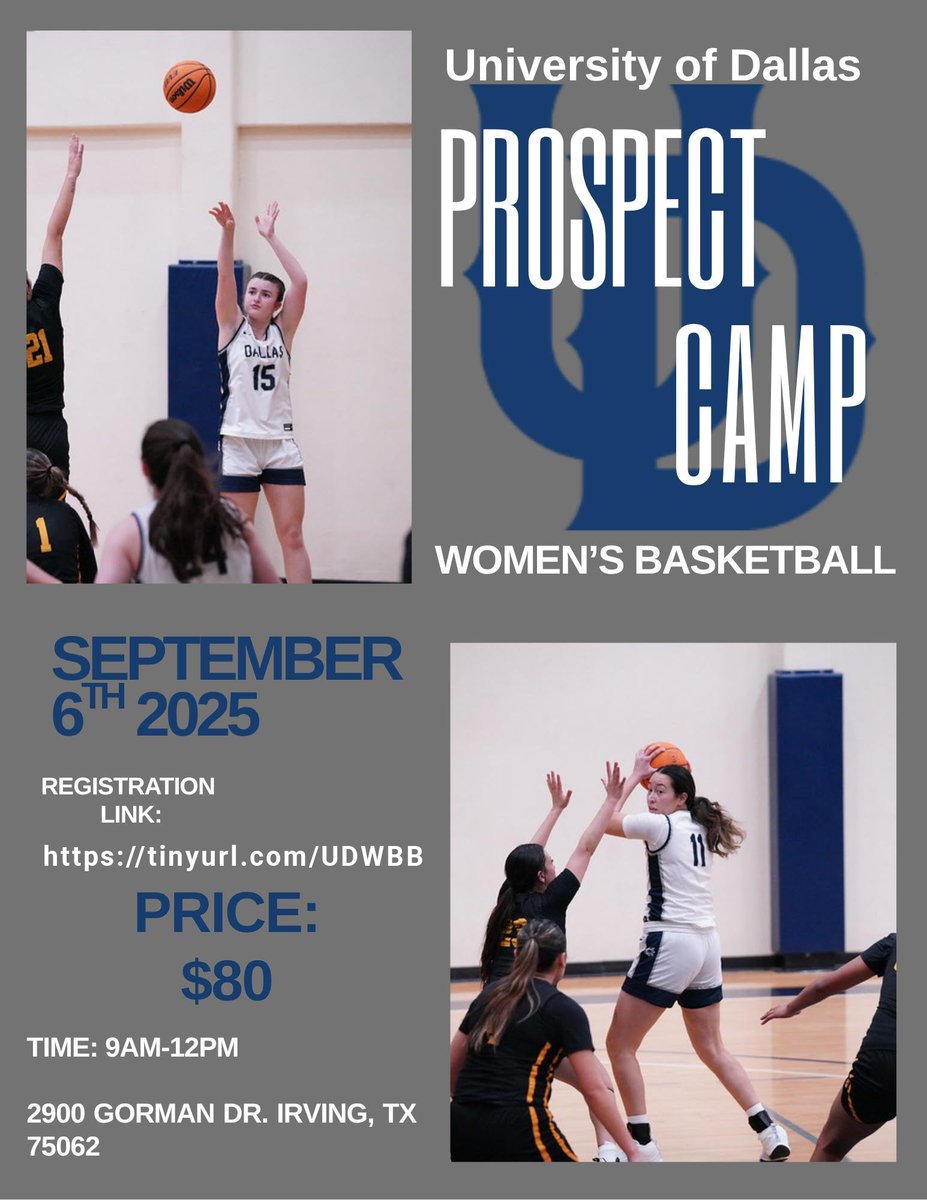 🚨Class of '26 &amp; '27, Come compete with the best...Stand Out...Get Recruited! tinyurl.com/UDWBB