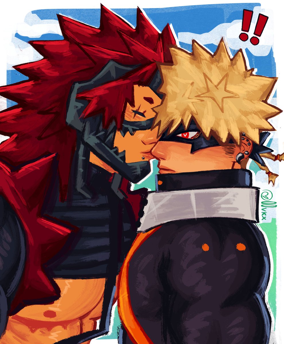Surprise nose peck when no ones looking 

#krbk #kiribaku
