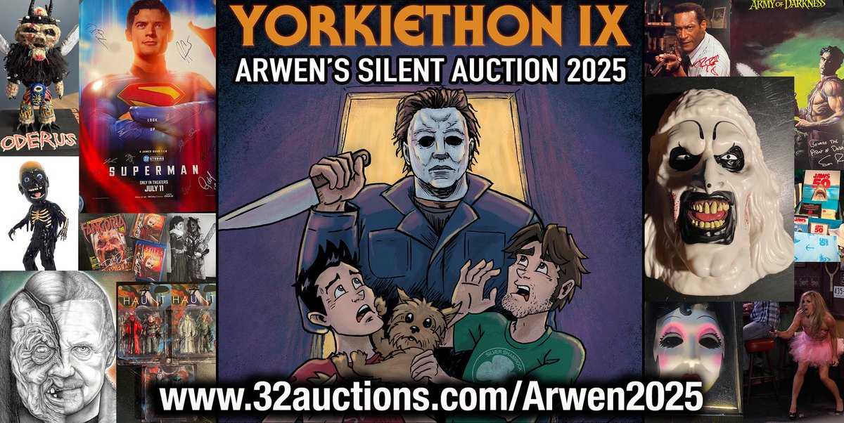 Our 9th annual Yorkiethon is next weekend (7/25-7/27) but Arwen’s Silent Auction has already started! All items were generously donated so that every penny goes to Save A Yorkie Rescue! Buy stuff - save dogs: 32auctions.com/Arwen2025 #Yorkiethon9