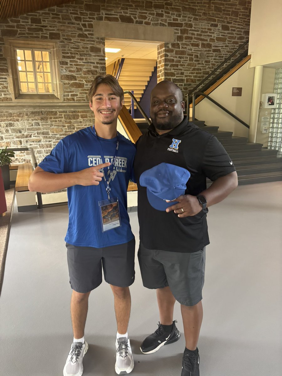 Dylan Redmon (@dylanredmon25) on Twitter photo I am excited to have received my first offer to play at the next level from <a href="/HamCollFootball/">Hamilton College Football</a>! Thank you <a href="/CoachRMoore34/">Coach Randi Moore</a> for the opportunity!
<a href="/coach_jaredshaw/">Jared Shaw</a> <a href="/coachAmiller254/">Adrian Miller</a> <a href="/CoachMAlexander/">Myles Alexander</a> <a href="/CoachBehonick/">Anthony Behonick</a> <a href="/CoachH0525/">Christopher Humphries</a> <a href="/chrisyoung_18/">Chris Young</a> <a href="/hodge_2525/">Charles Hodge III M.S.S.M</a> I am excited to have received my first offer to play at the next level from <a href="/HamCollFootball/">Hamilton College Football</a>! Thank you <a href="/CoachRMoore34/">Coach Randi Moore</a> for the opportunity!
<a href="/coach_jaredshaw/">Jared Shaw</a> <a href="/coachAmiller254/">Adrian Miller</a> <a href="/CoachMAlexander/">Myles Alexander</a> <a href="/CoachBehonick/">Anthony Behonick</a> <a href="/CoachH0525/">Christopher Humphries</a> <a href="/chrisyoung_18/">Chris Young</a> <a href="/hodge_2525/">Charles Hodge III M.S.S.M</a>