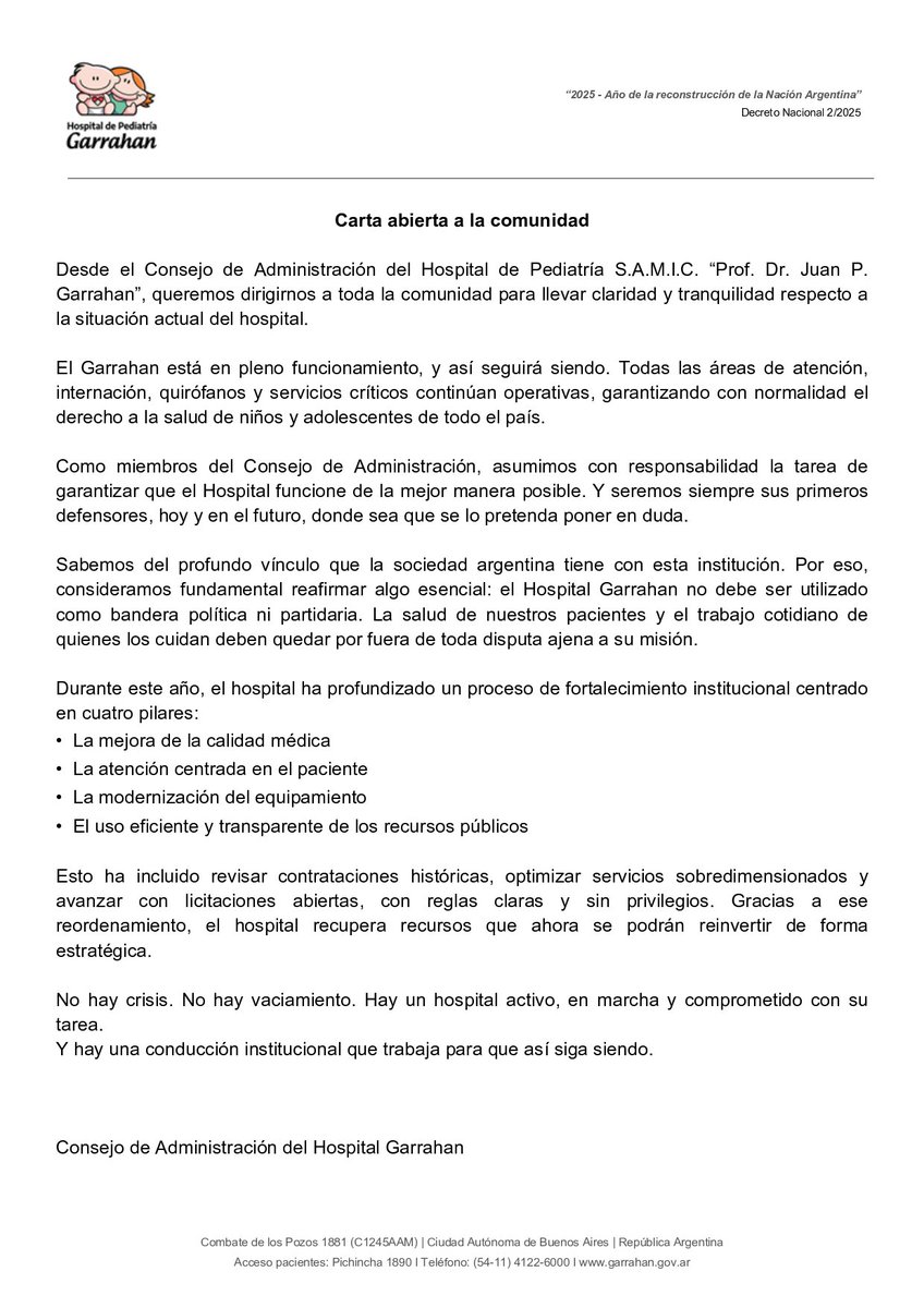 Hospital Garrahan (@hospgarrahan) on Twitter photo 