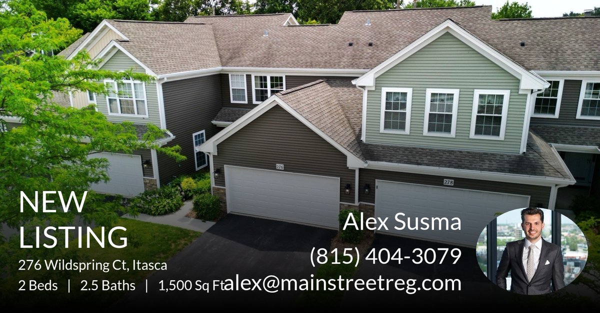 MainStreetREG's tweet image. 📍 New Listing 📍 Take a look at this fantastic new property that just hit the market located at 276 Wildspring Ct in Itasca. Reach out here or at (815) 404-3079 for more information

Main Street Real Estate Group 
info... homeforsale.at/276_WILDSPRING…