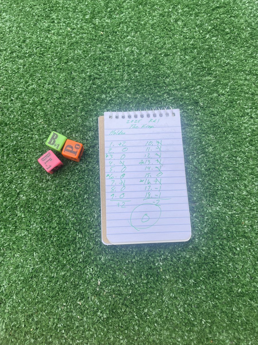 Today was not a great round for me, +4 to start off #TheKrapi. My son on the other hand finished even. <a href="/GolfKrapi/">Krapi Golf</a>