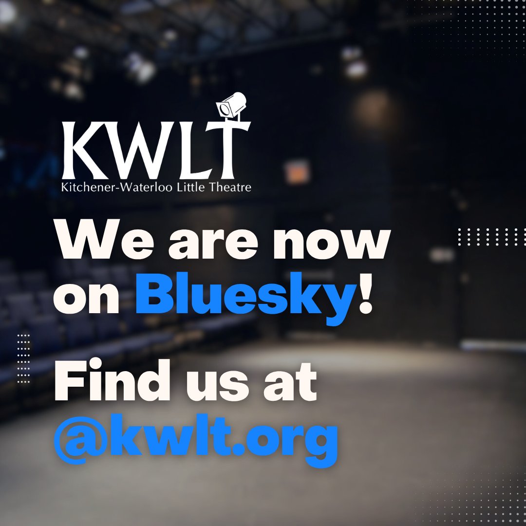 KWLT is now on Bluesky! 🎉 

Follow us to keep up with everything happening at our theatre — from upcoming shows to behind-the-scenes fun and community events.🎭✨   

👉 Bluesky Link: bsky.app/profile/kwlt.o…