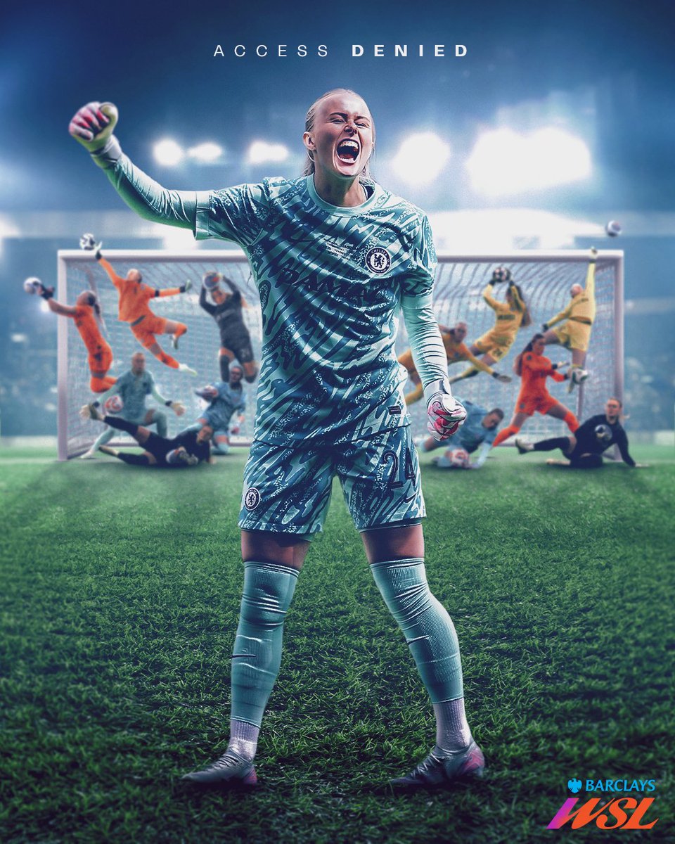 BarclaysWSL's tweet image. ACCESS DENIED.
@ChelseaFCW's Hannah Hampton is the Lionesses' hero in the quarter-finals of #WEURO2025 🧤
#BarclaysWSL