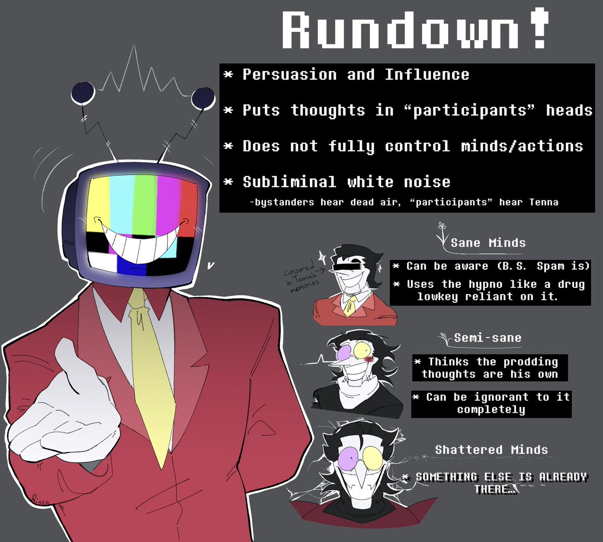 HeckinRissa's tweet image. Threw this together for a tumblr ask
#spamtenna #tenna #DELTARUNE