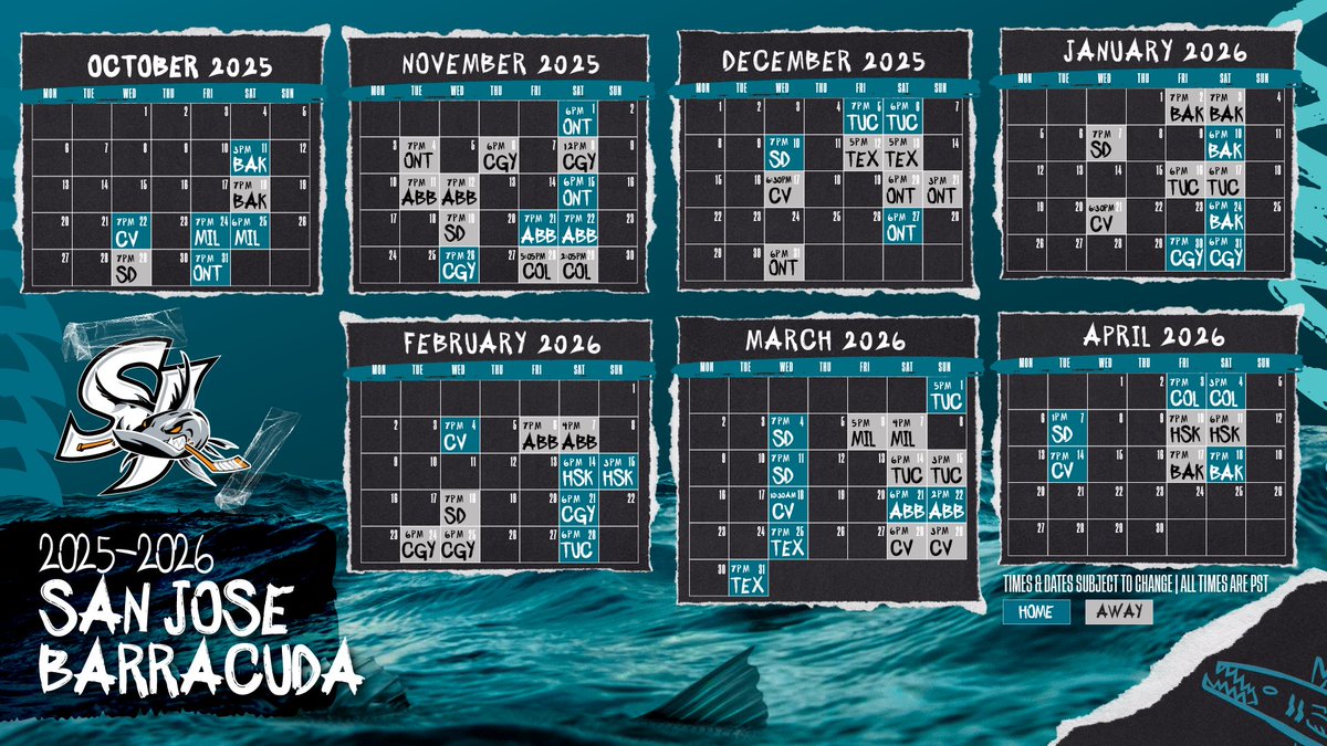 sjbarracuda's tweet image. Let the ‘Cuda mark your calendar for you☺️ Download the schedule to your phone today!
📆: cutt.ly/RrOsqOZ5