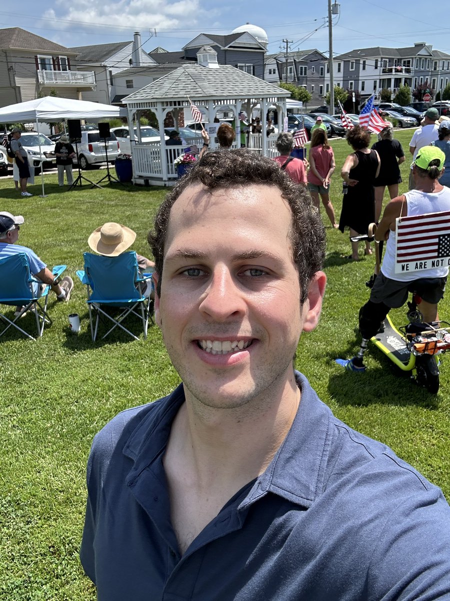 Winder4Congress's tweet image. Even in the summer heat, the energy at today’s Good Trouble rally in Ocean City was electric. Grateful to speak about the legacy of John Lewis—and the crucial work ahead.