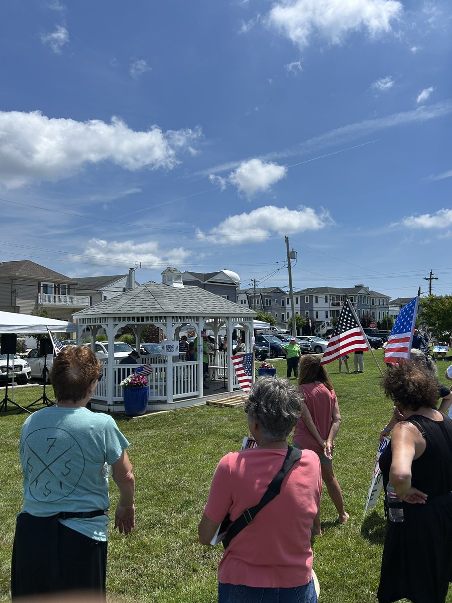 Winder4Congress's tweet image. Even in the summer heat, the energy at today’s Good Trouble rally in Ocean City was electric. Grateful to speak about the legacy of John Lewis—and the crucial work ahead.