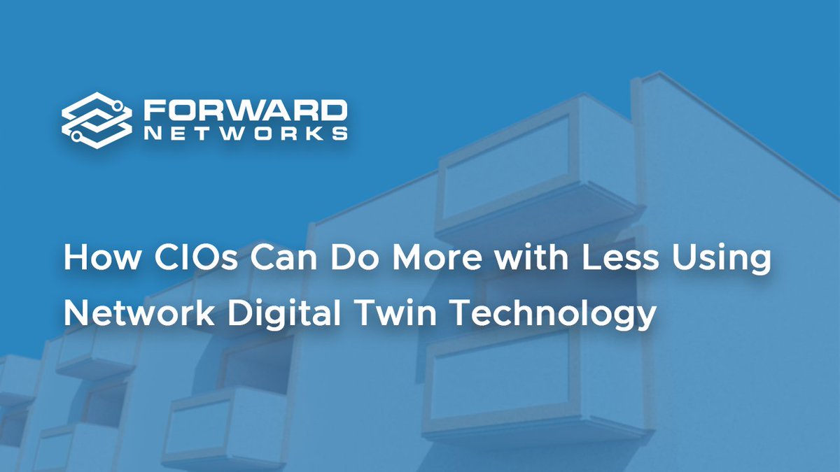 forwardnetworks's tweet image. According to @IDC’s "Business Value of Forward Networks" study, organizations using Forward realize an average of $14.2 million in annual benefits. Learn how Forward allows CIOs to empower their teams, reduce costs, and make better use of existing tools.
hubs.li/Q03xMNgK0