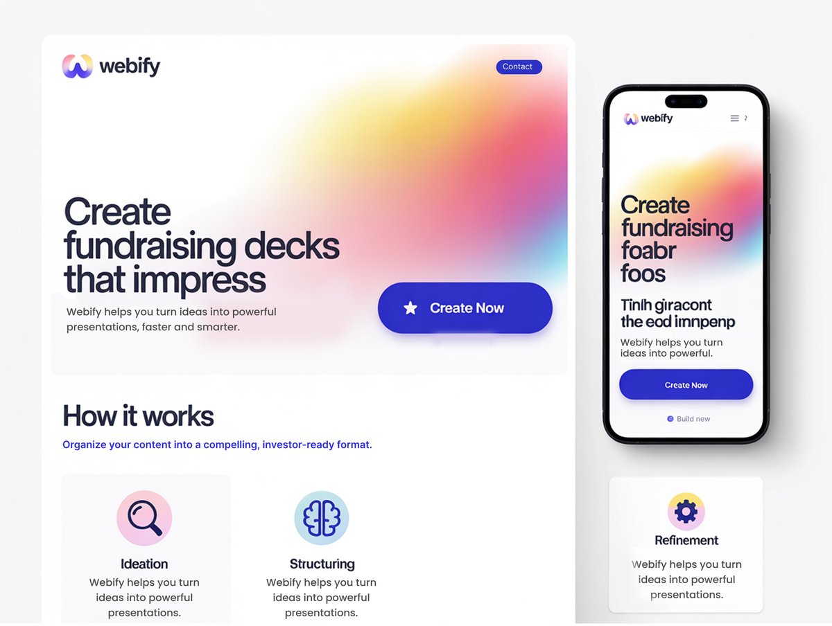 websolvings's tweet image. Make your ideas look powerful! We design stunning landing pages that turn visitors into investors. Simple, clean, and ready to impress — just like your startup. Let’s build a website that speaks for your vision.

#WebDesign  #landingpage #USA  #pitchdeck #webagency #designs