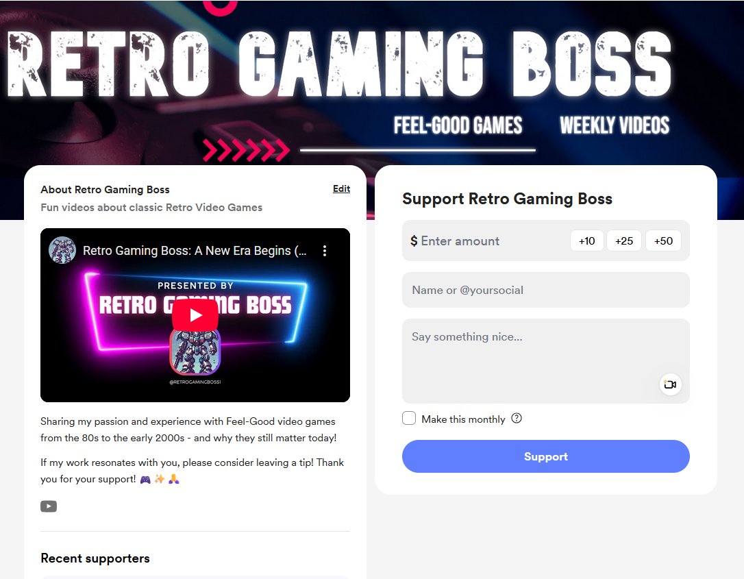RetroGameBoss's tweet image. As a small, independent YouTuber, and Retro Gaming enthusiast, it's my pleasure making these videos for your enjoyment.
If my work resonates with you, please consider buying me a coffee, here: buymeacoffee.com/retrogamingboss
There's much, MUCH more to come on RETRO GAMING BOSS!