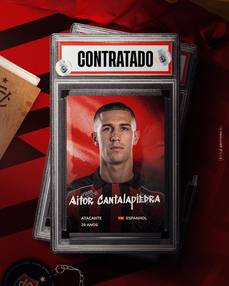 Seja bem-vindo ao Leão, Aitor! 

O atacante de 29 anos é o novo contratado do Vitória e chega para reforçar o elenco Rubro-Negro em 2025! 🔴⚫🦁

#PegaLeão #PorNossaHistória