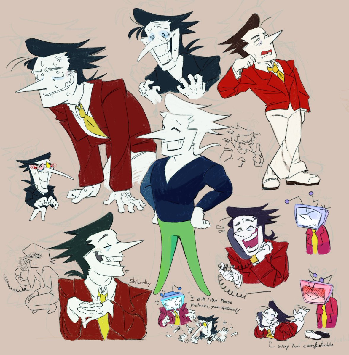 shibesky_'s tweet image. S'about time I drew this guy #spamton #deltarune #tenna