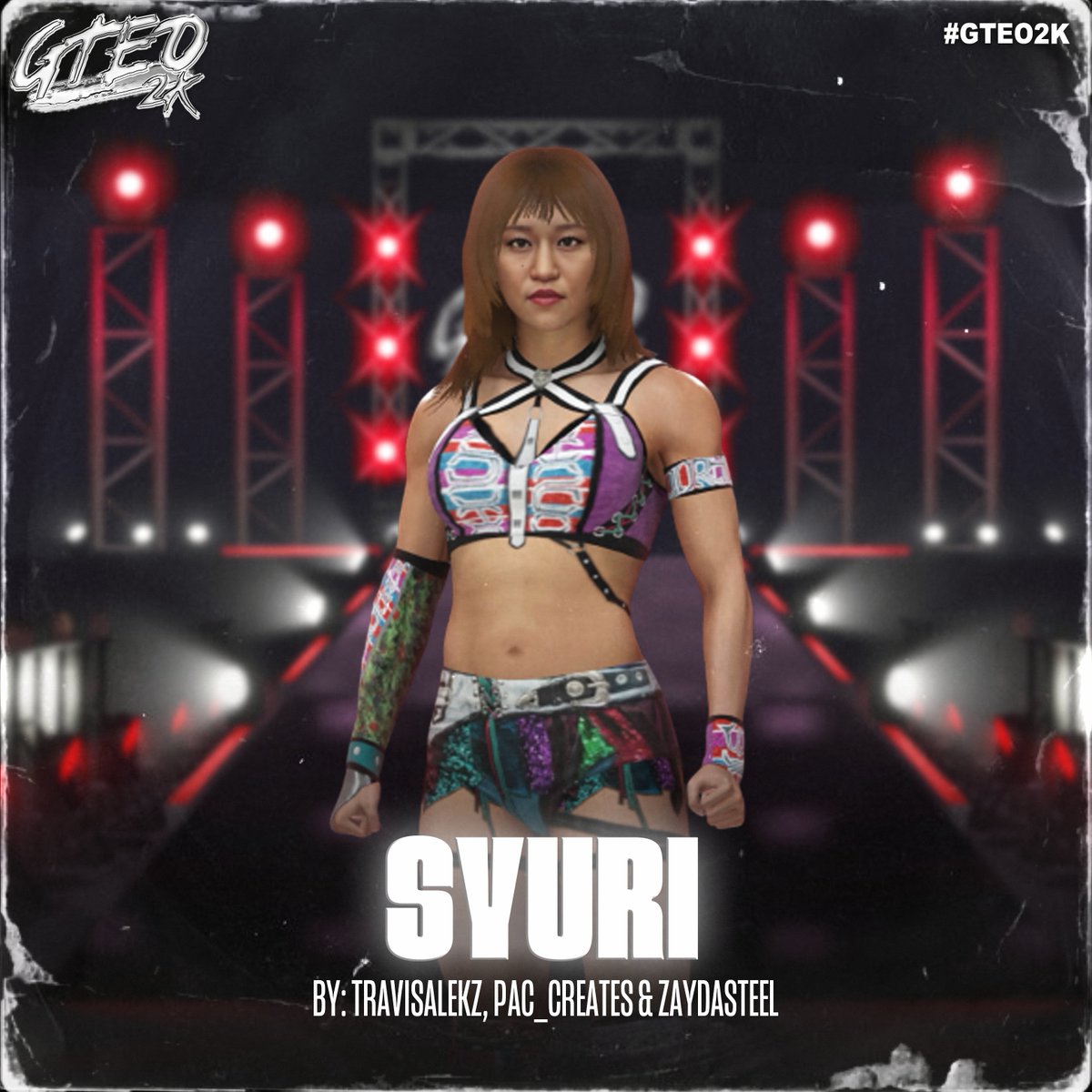Uploaded our caw of Syuri for #wwe2k25 as part of the <a href="/GTEO2K/">GTEO</a> project. 
Collab with <a href="/PAC_Creates/">pac パック</a> 
moveset by ZaydaSteel
Upload card by <a href="/henry_finch/">Henry Finch · (ヘンリー・フィンチ)</a> 

Tags to find it are travisa, paccreates, gteo2kstardom

#stardom #aew