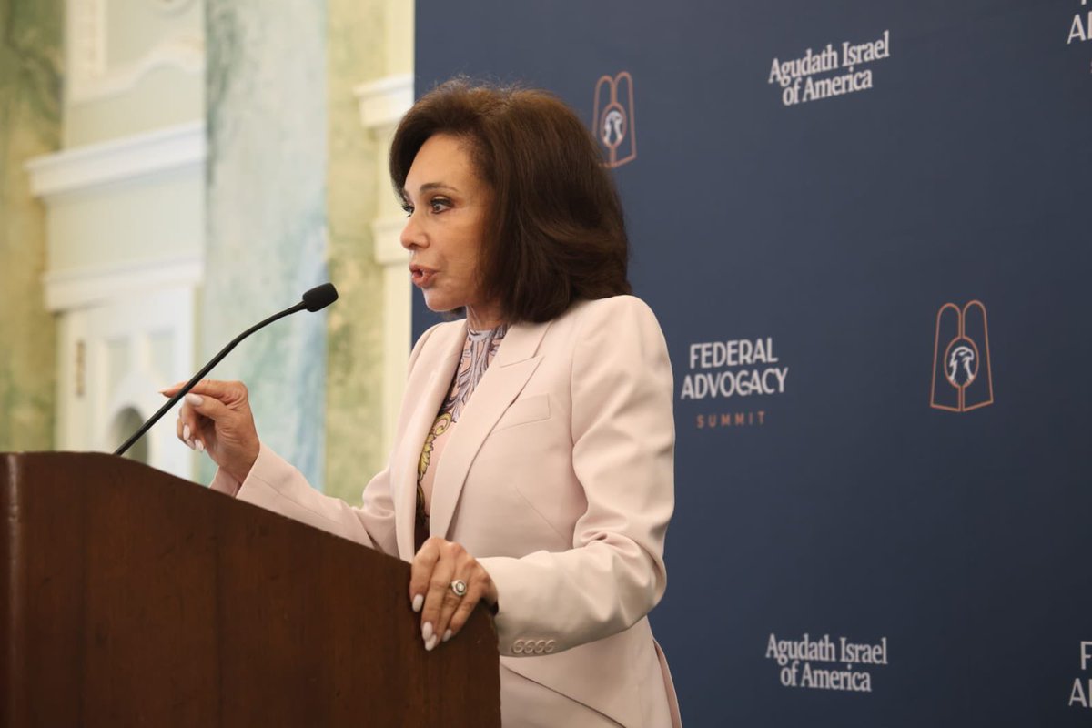 AgudahNews's tweet image. “Never again only means something if we back it up with laws and with force” @JudgeJeanine U.S. Attorney for the District of Columbia at Agudath Israel’s Federal Advocacy Summit