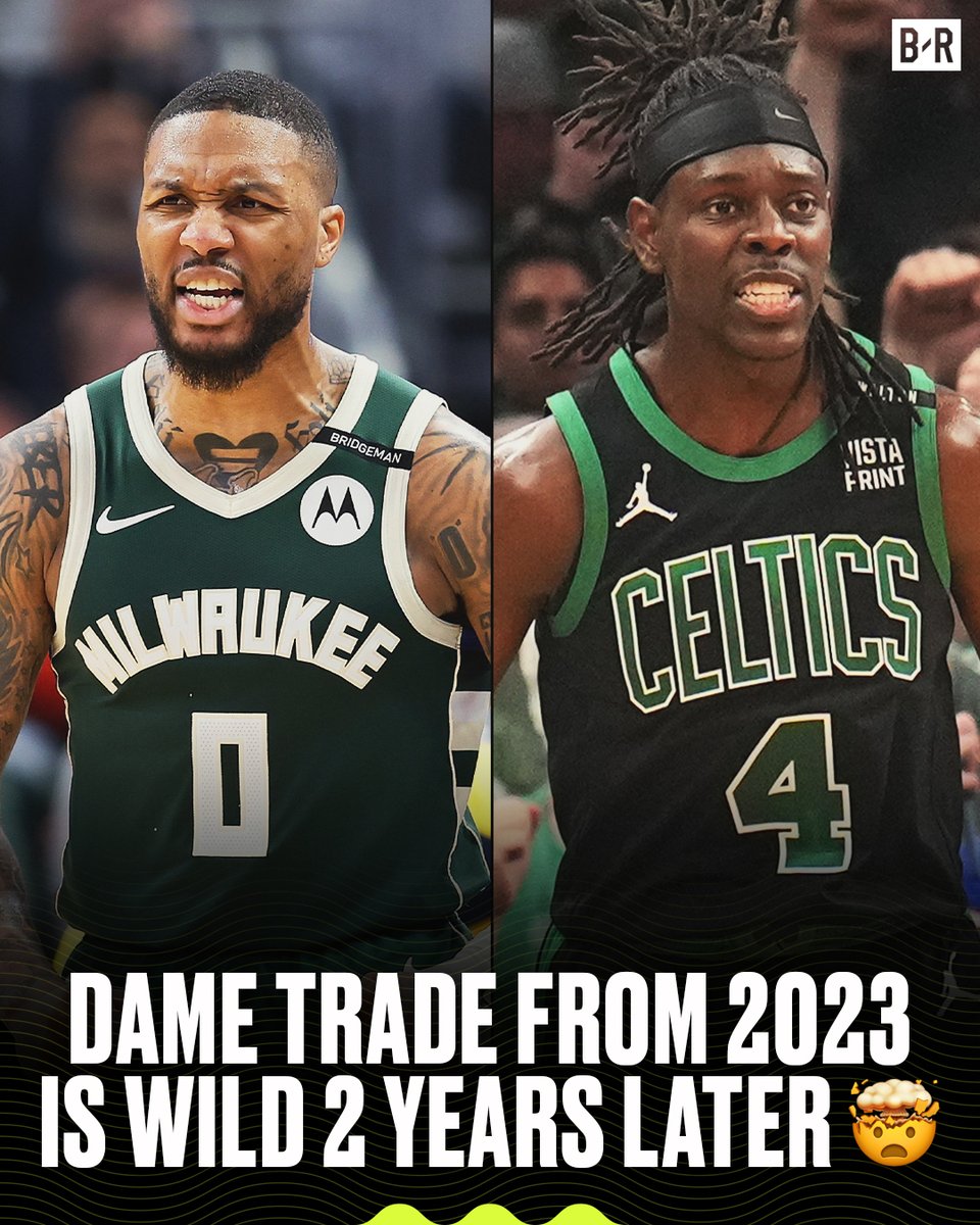 Blazers traded Dame to Milwaukee in a deal for Toumani Camara and Jrue Holiday whom the Blazers then traded to Boston for Robert Williams III, Malcolm Brogdon, and first-round pick and the right to swap two first-round pick with the Bucks (2028, 2030)

Nearly 2 years later the