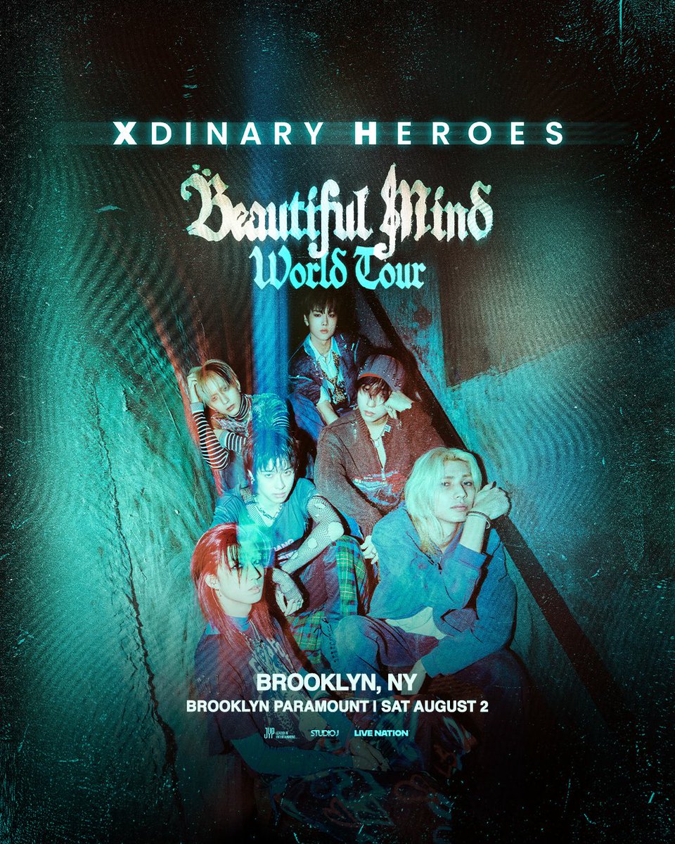 kpopinnyc's tweet photo. GIVEAWAY

Xdinary Heroes <Beautiful Mind> World Tour in NY 
📍 Brooklyn Paramount 
🗓 8/2/2025 (SAT) 

Win a pair of tickets for the NY stop 
-Follow us @kpopinnyc 
-Like this post &amp; RT 
-Tag a friend you want to bring 

Ends 7/27/25, 10PM EST

#XdinaryHeroes #엑스디너리히어로즈 https://t.co/8HFNTZjpUb