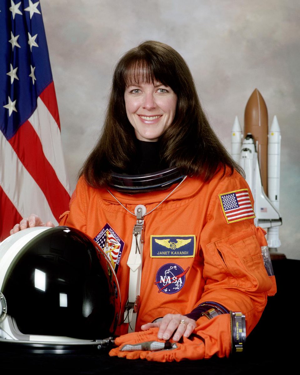 ASE_Astronauts's tweet image. #HappyBirthday to ASE member Janet L. Kavandi, who flew to space three times between 1998 and 2001 (STS-91, STS-99, and STS-104), including as part of trips to Mir and the @Space_Station!
