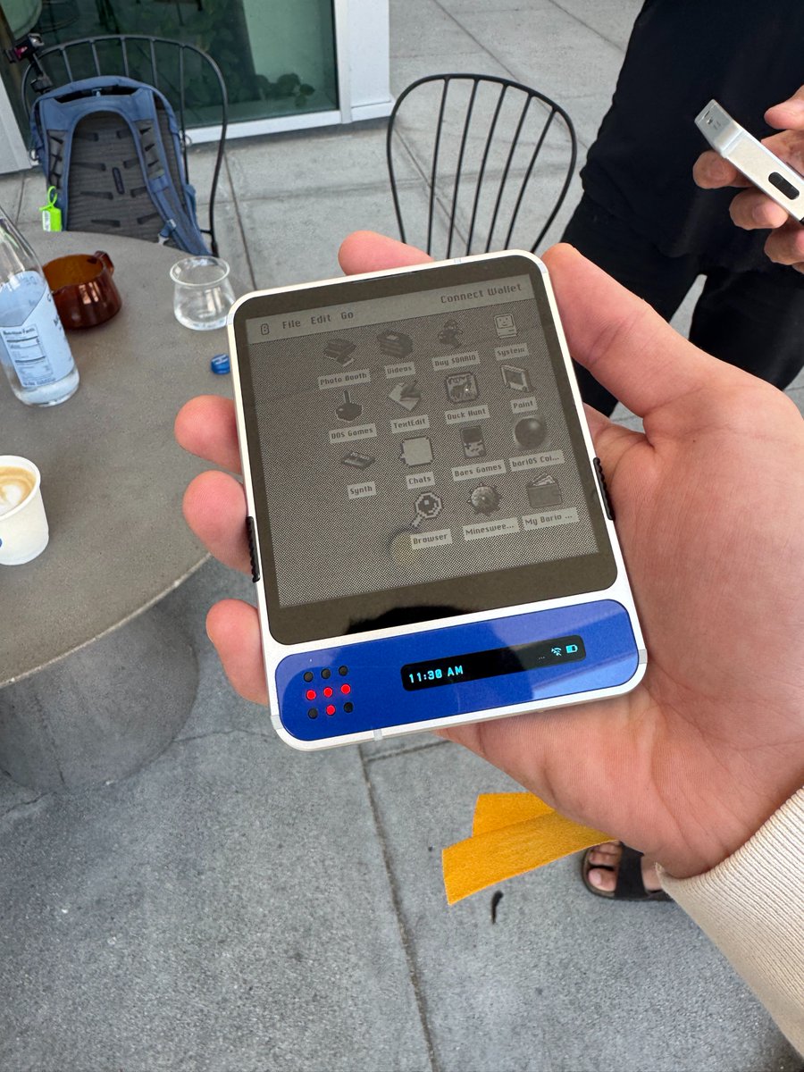 Caught up with <a href="/Kaizengm/">Kaizen</a> from <a href="/EthereumPhone/">ethOS</a> at <a href="/NounCoffee/">Noun Coffee</a>. Absolute gem of a spot. Props to <a href="/thepark/">thepark.eth</a> for curating such a vibe.
And the alpha? Let’s just say my carry-on might include an ethOS device. LA hits different 🫡