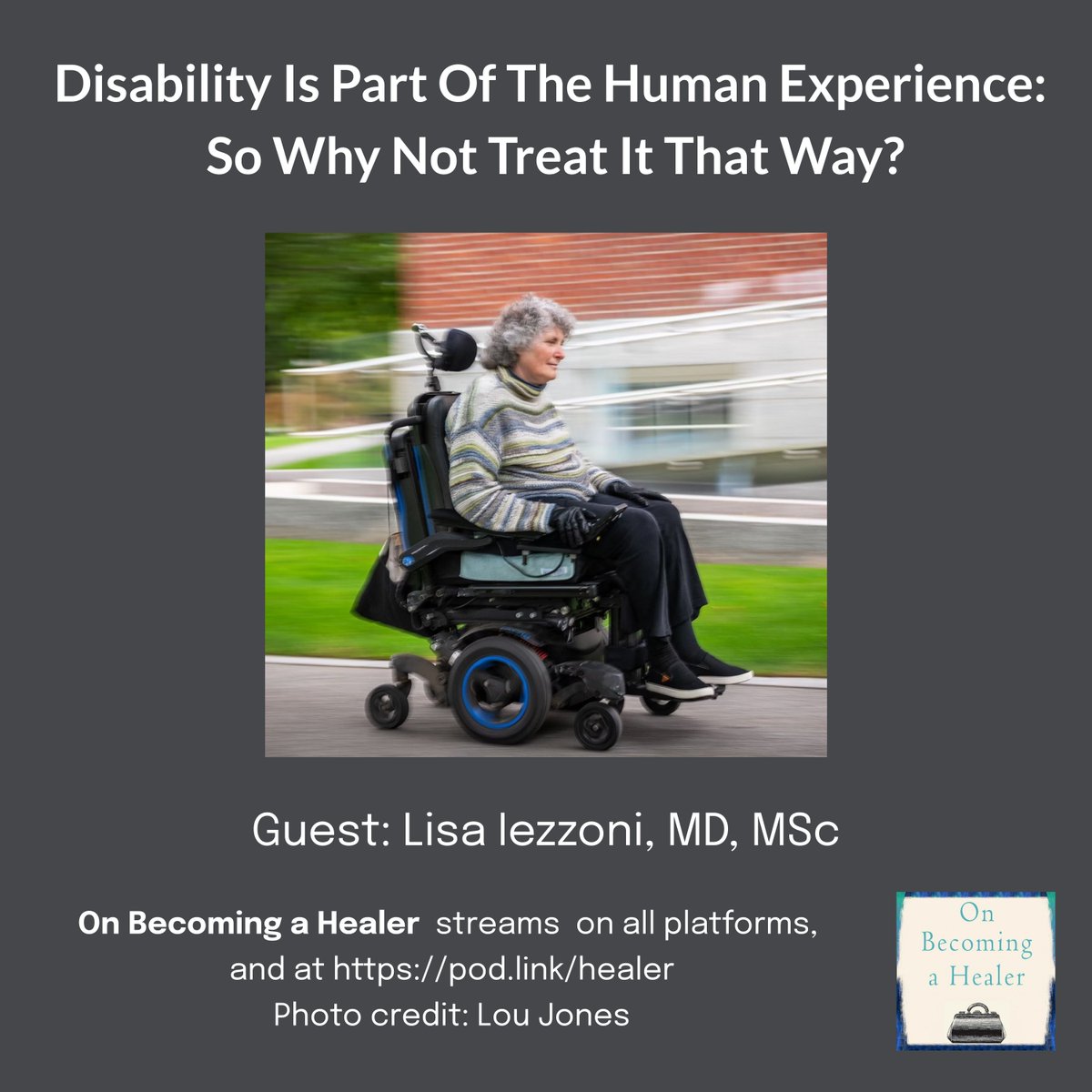 1/Are doctors ready to serve patients with disabilities? Only 41% say they are
--Our latest On Becoming a Healer podcast explores this with Lisa Iezzoni, MD. 
--She was diagnosed with multiple sclerosis while at Harvard Medical School. 
--She's a Harvard professor of medicine