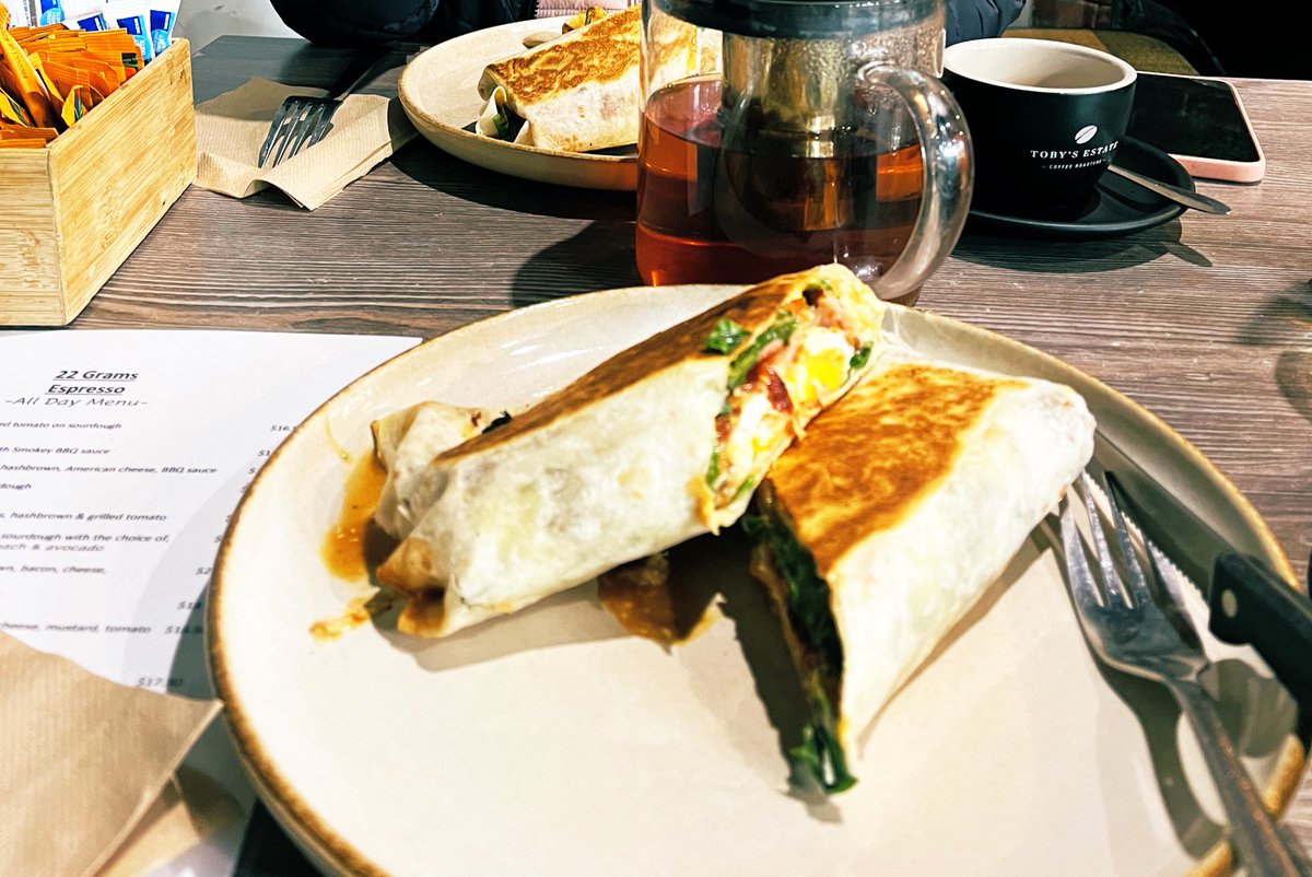 Agent99c's tweet image. Breaking on the way #forsternsw #nsw #breakfast #tea #baconegg