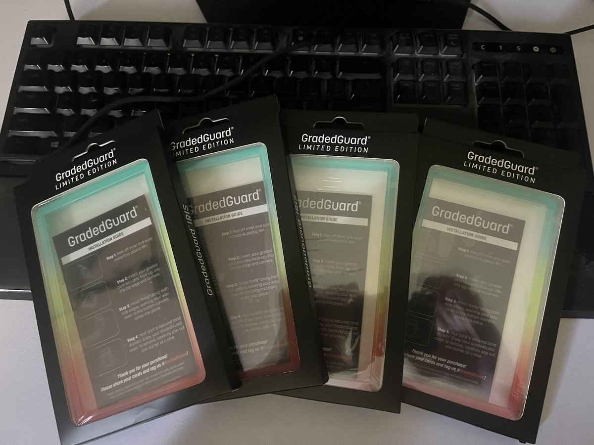 New graded guards are 🔥 now the question is which slabs get one of these bad boys 🌈👀 <a href="/GradedGuard/">GradedGuard</a>