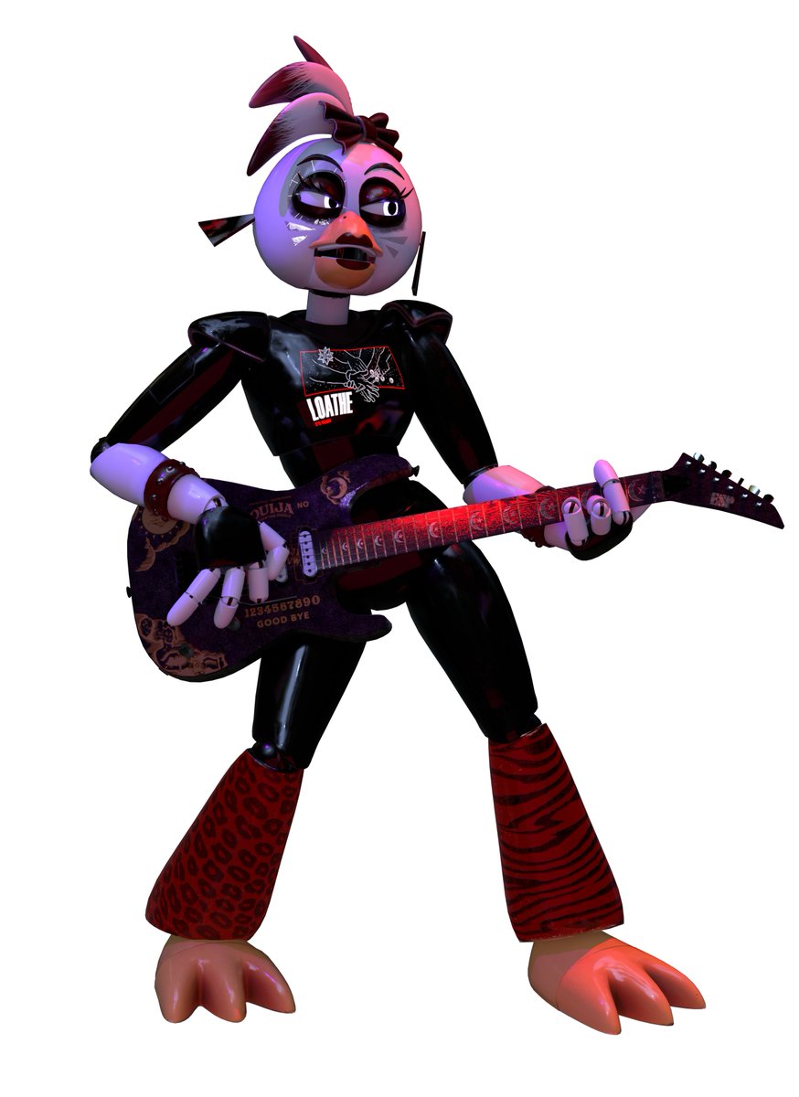 z3taps's tweet photo. I decided to actually render my silly lil emo bird design and omfg she look so cool fpodj fgdig fmddwd
(first renders be nice uwu)

#FNAF #SecurityBreach #GlamrockChica #FNAFArt #FNAFFanArt #Blender3D #FNAFEdit #GothicStyle #LoatheInspired #DigitalArt #FNAFCommunity https://t.co/PU5aYuzuu2