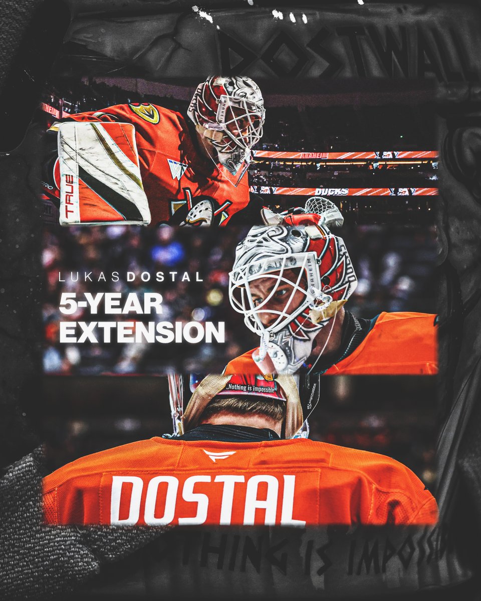 victoryplustv's tweet photo. The @AnaheimDucks' present and future in net is locked in on a long-term deal 🔒 https://t.co/vtzDsMFNqG