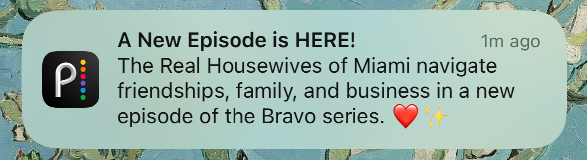 bravobybetches's tweet image. if Bravo wants to boost viewership for RHOM they need to work on making these notifications a little more exciting... why are we not telling people to tune into the LISA & LARSA NARCISSISM SMACKDOWN