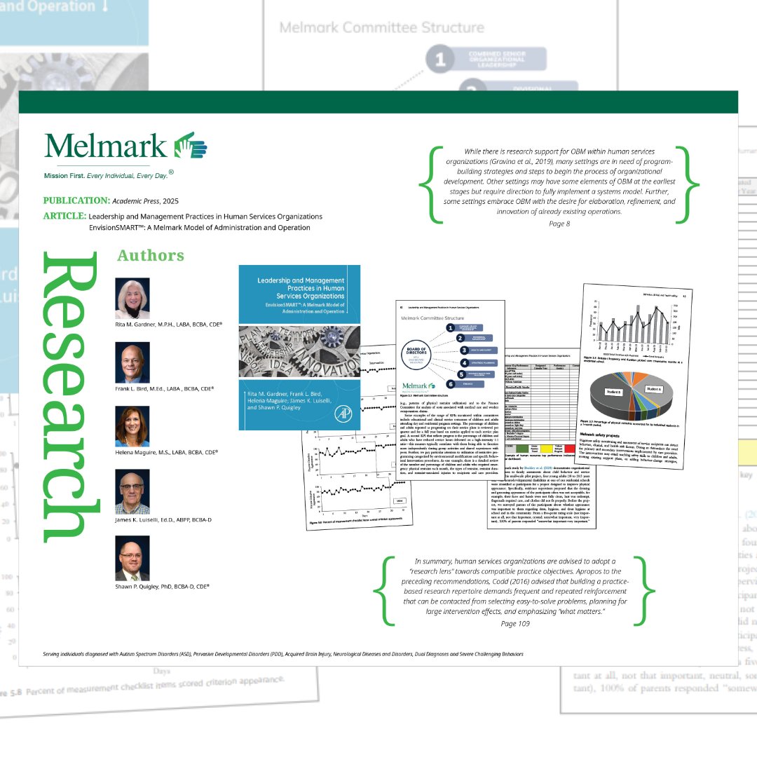 Discover expert insights in Melmark’s latest EnvisionSMART™ guidebook! Covering behavior, clinical &amp; health safety, DEI, assessment, and practice-research, this resource is a must-read. Learn more: melmark.org/envisionsmart-…