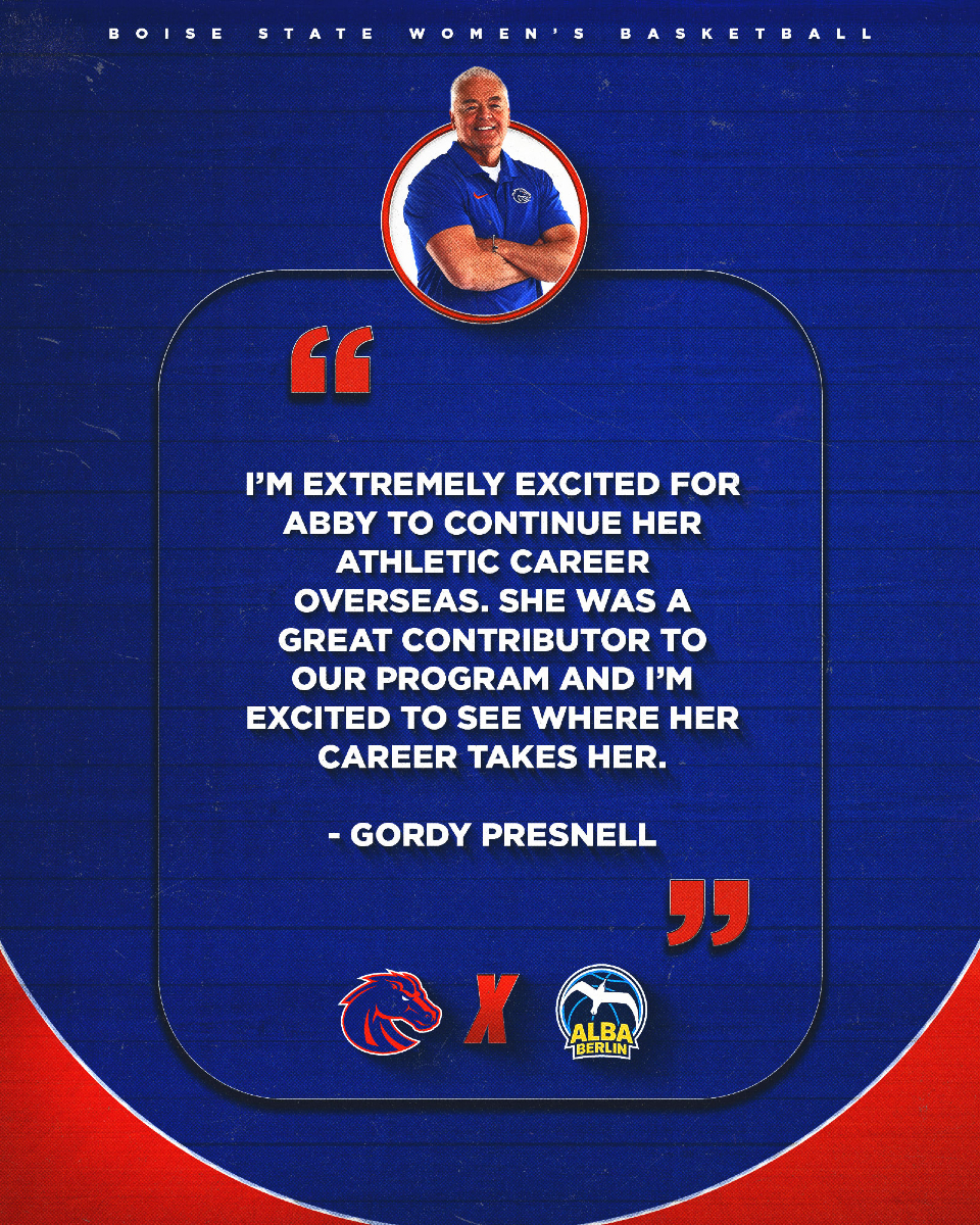 BroncoSportsWBB's tweet image. Abby Muse is going pro‼️😤
The program's all-time rebound and block leader has signed a professional contract with Alba Berlin!
#BleedBlue | #WhatsNext