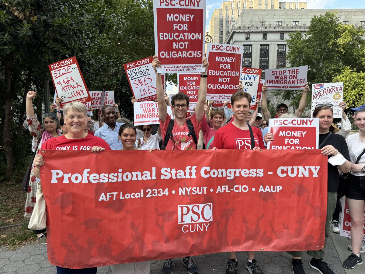 PSC_CUNY's tweet image. The rights of immigrants, people of color, and transgender people are under all-out assault— we’re joining labor and community allies to FIGHT BACK! #GoodTroubleLivesOn
