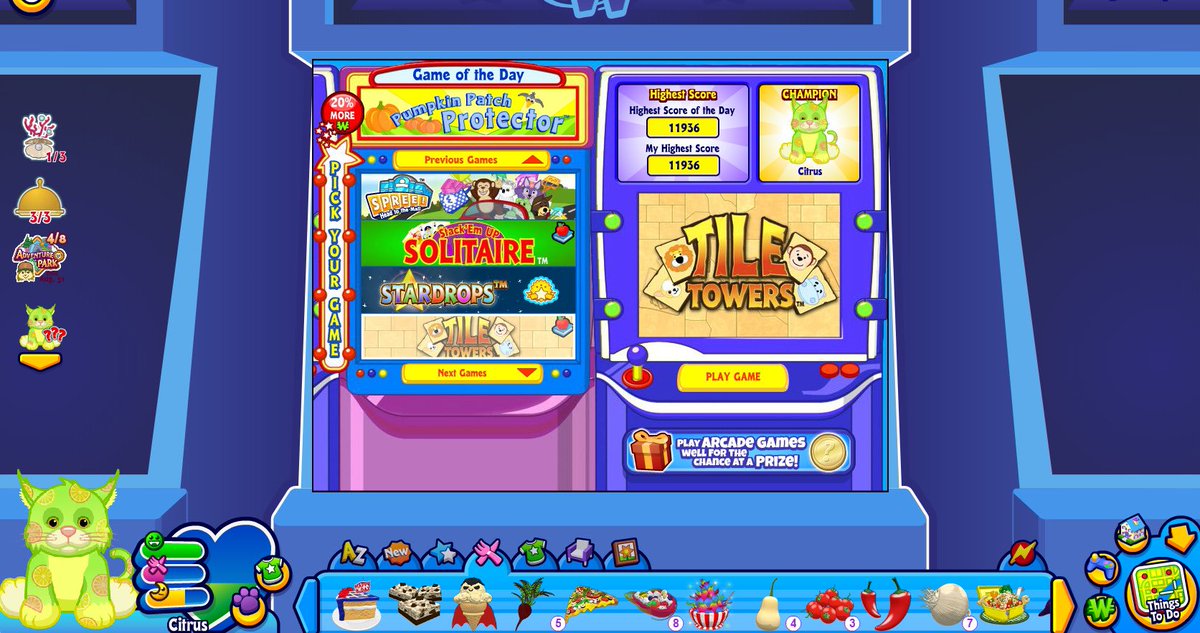 YOGOVUCHI's tweet image. YAY!!!!!! My kitty cat Citrus 🍊 and I won the highest score for mahjong on webkinz today, so now we're gonna party in our Casa Bonita room&lt;3