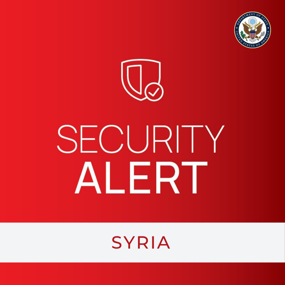 TravelGov's tweet image. Suwayda, Syria: The Travel Advisory for Syria remains at Level 4 - Do Not Travel to Syria. This advisory remains in effect due to the risks of armed conflict and violence. U.S. citizens able to depart Syria, please do so. U.S. citizens can cross the land border from Syria to…
